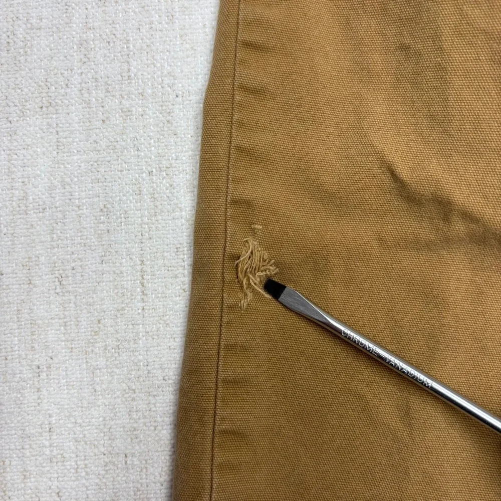 Carhartt Mens BN2517-M Rugged Flex Relaxed Fit Canvas Work Pants Brown 34x30